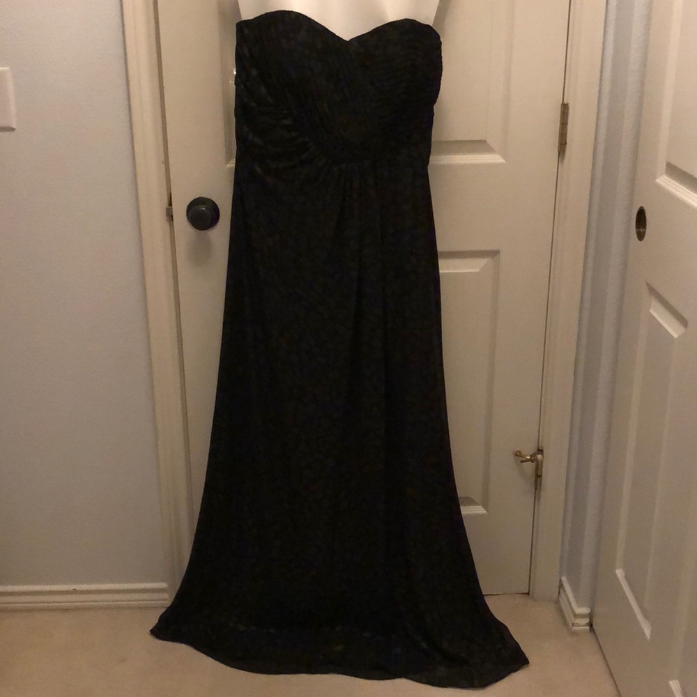 Max and Cleo black floor length dress